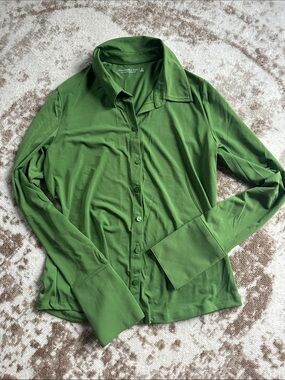 Abercrombie & Fitch Green Button-Down Shirt